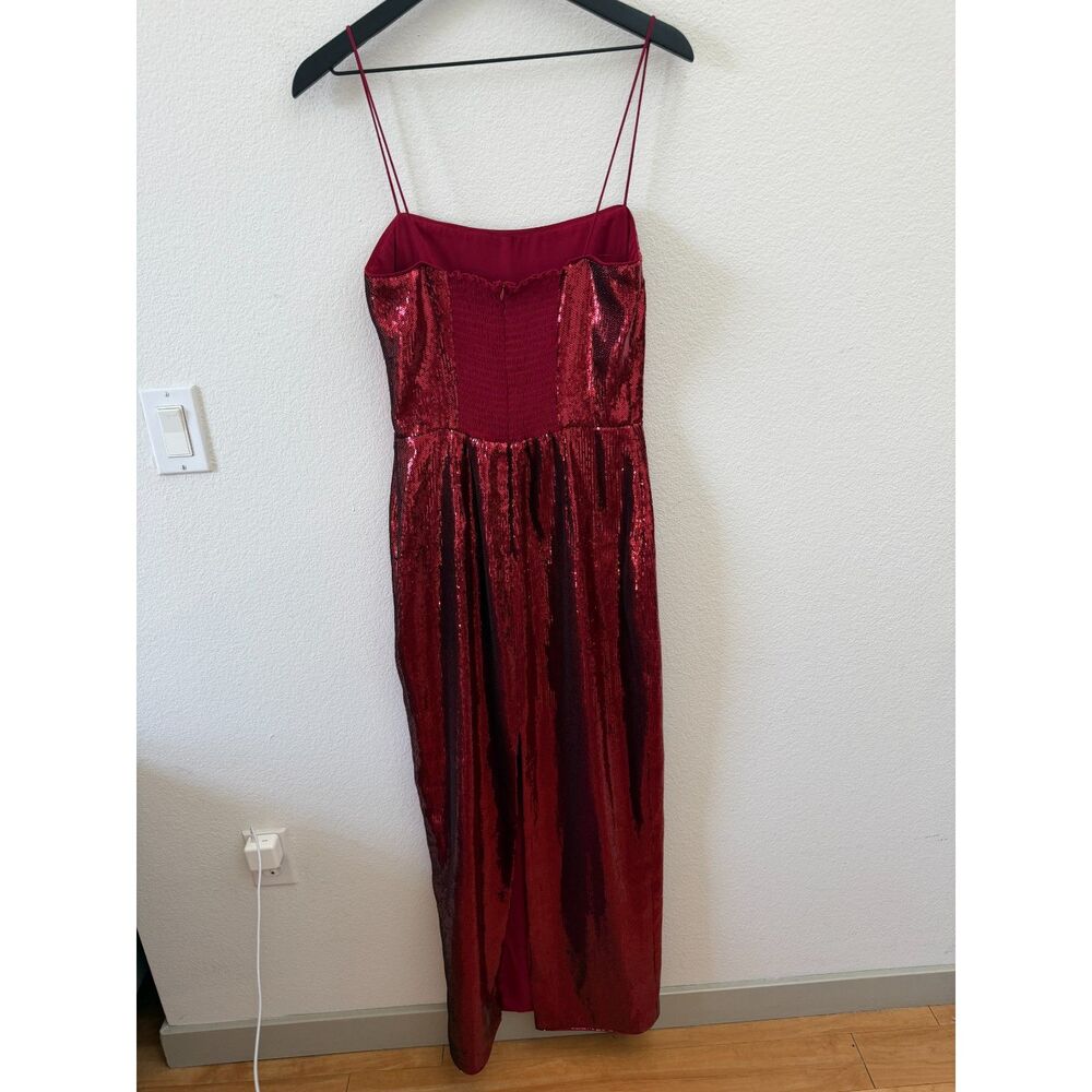 Reformation Frankie Dress Red Sequin size 6 - Picture 5 of 8